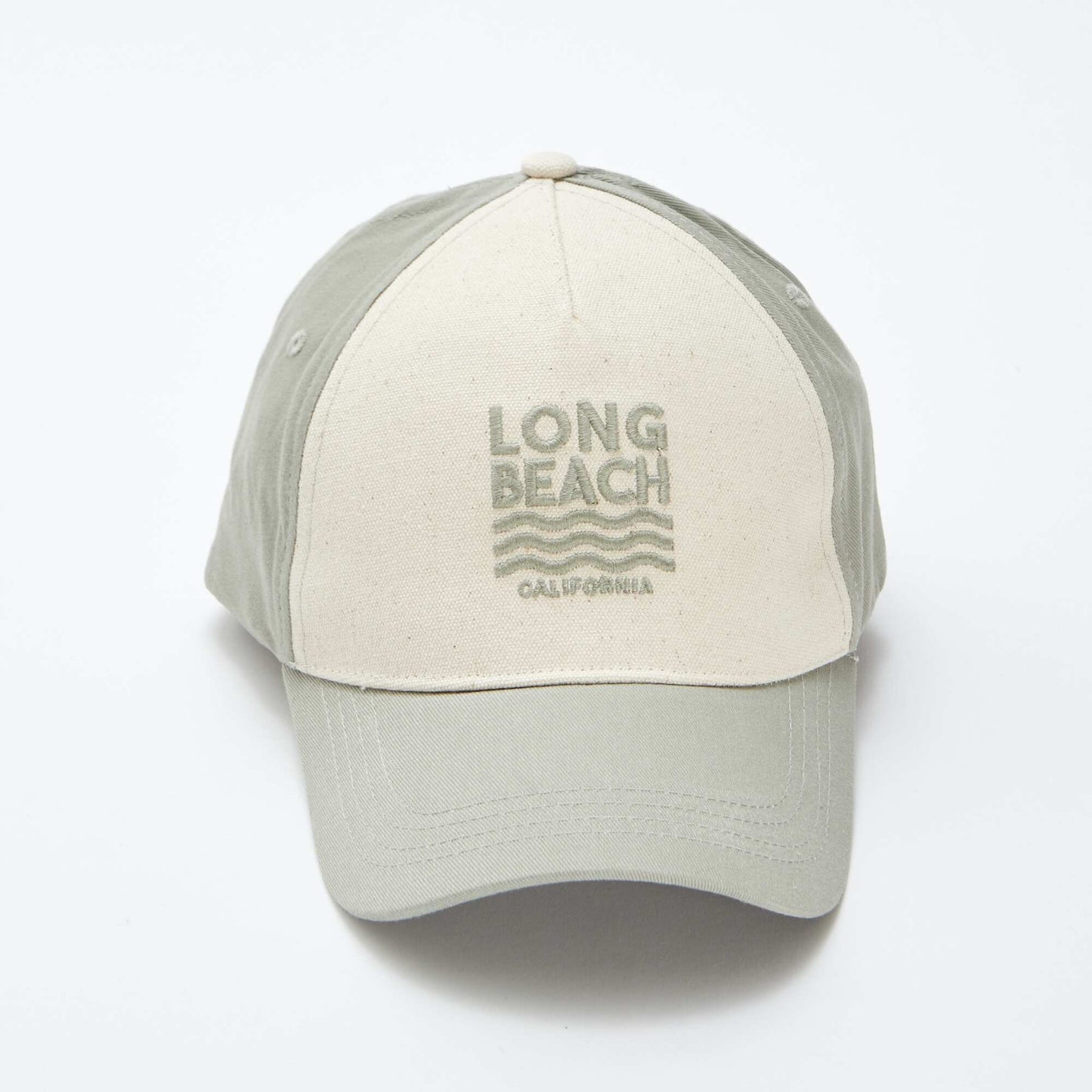 Casquette en toile avec broderies VERT