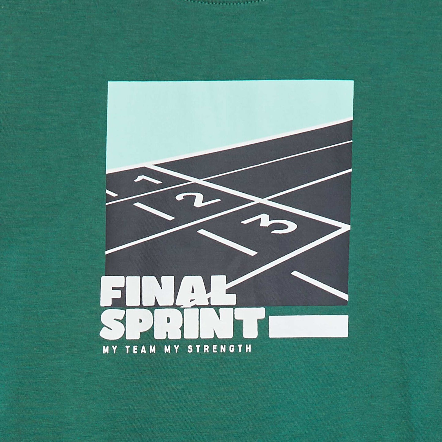 T-shirt imprimé manches courtes VERT