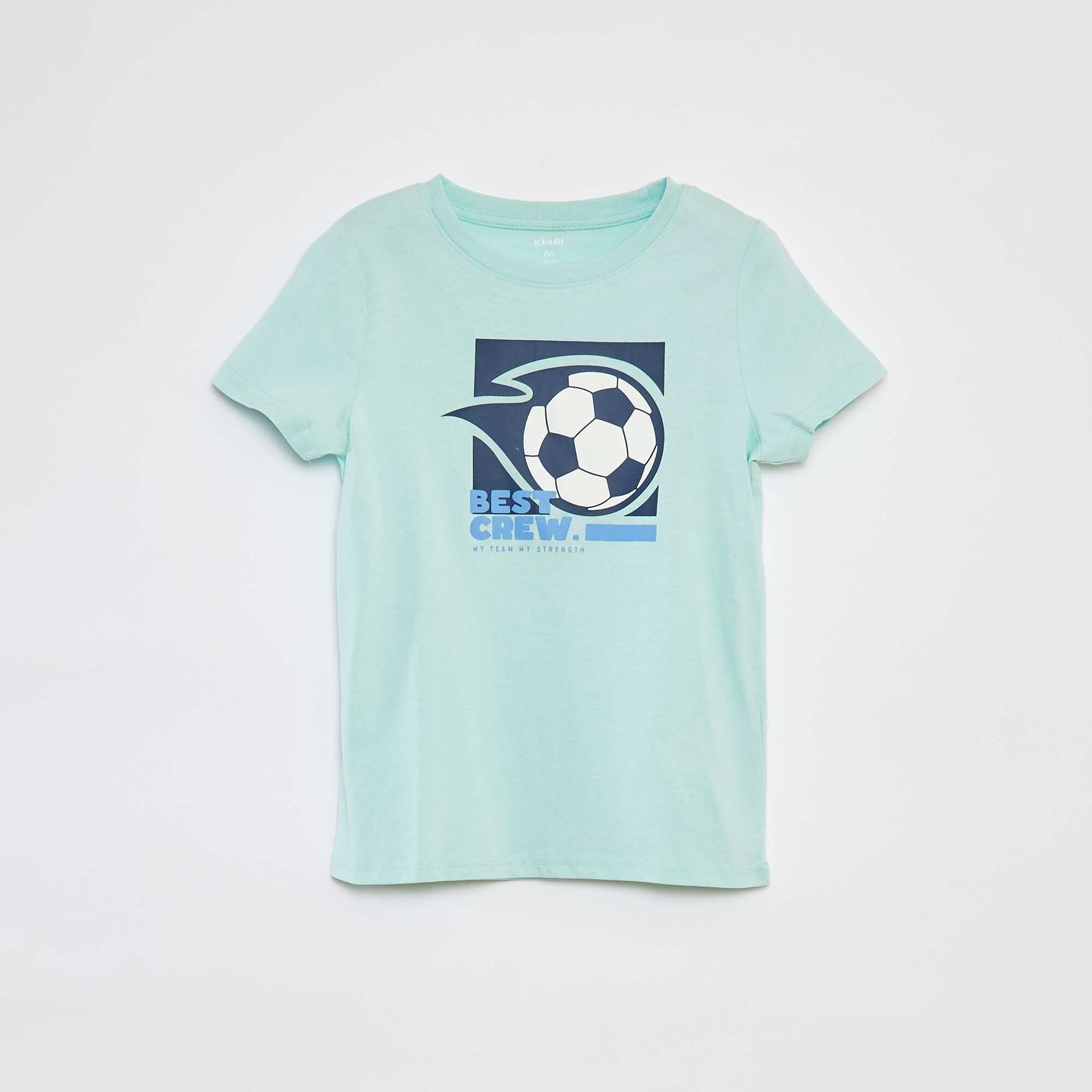 T-shirt imprimé manches courtes BLEU
