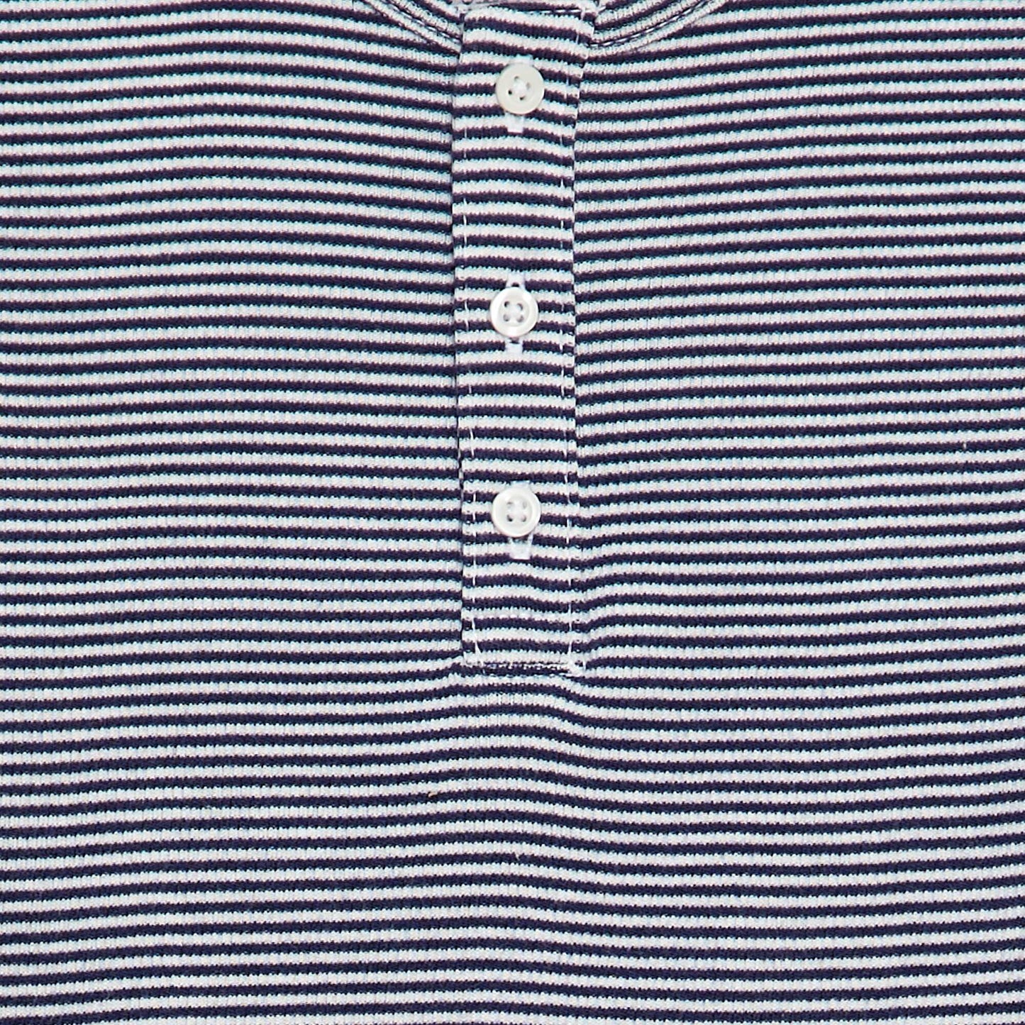 T-shirt rayé à manches courtes BLEU