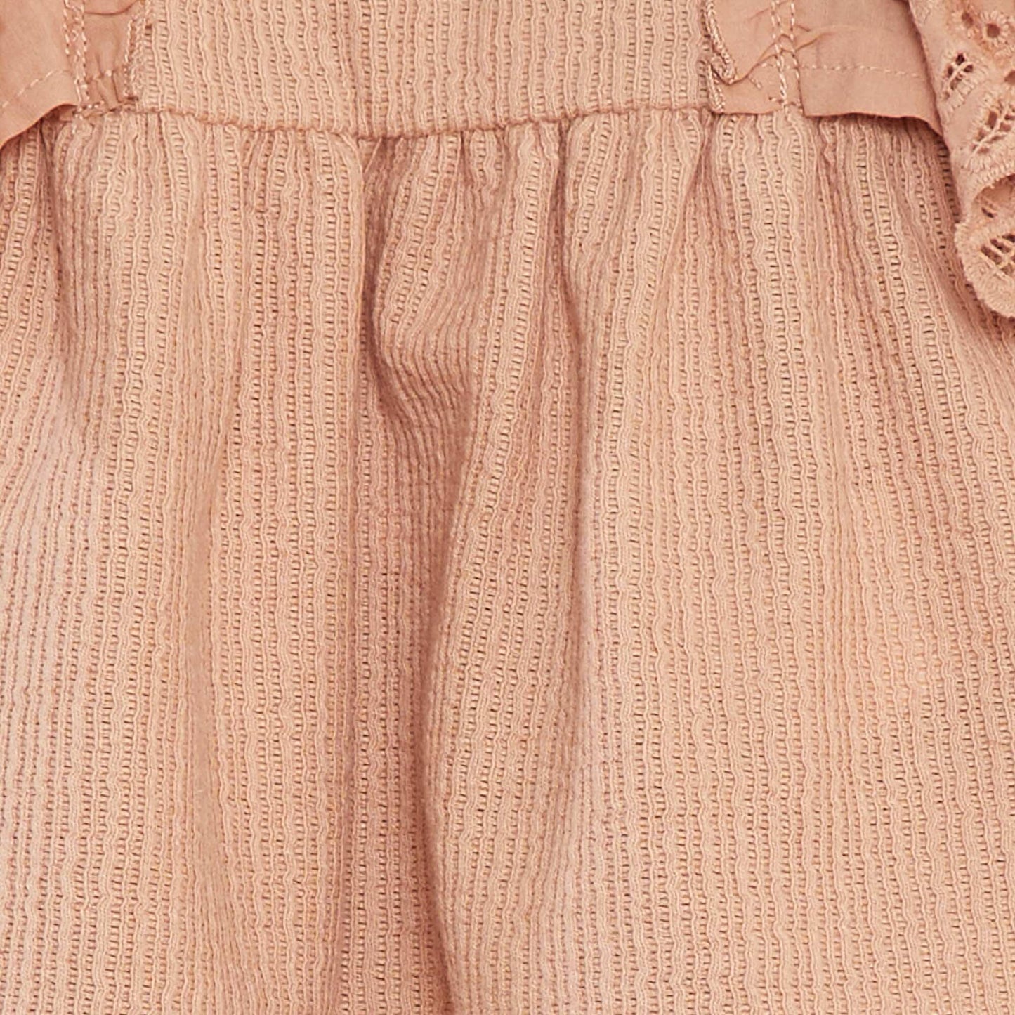 T-shirt ample à manches courtes avec broderie anglaise ROSE