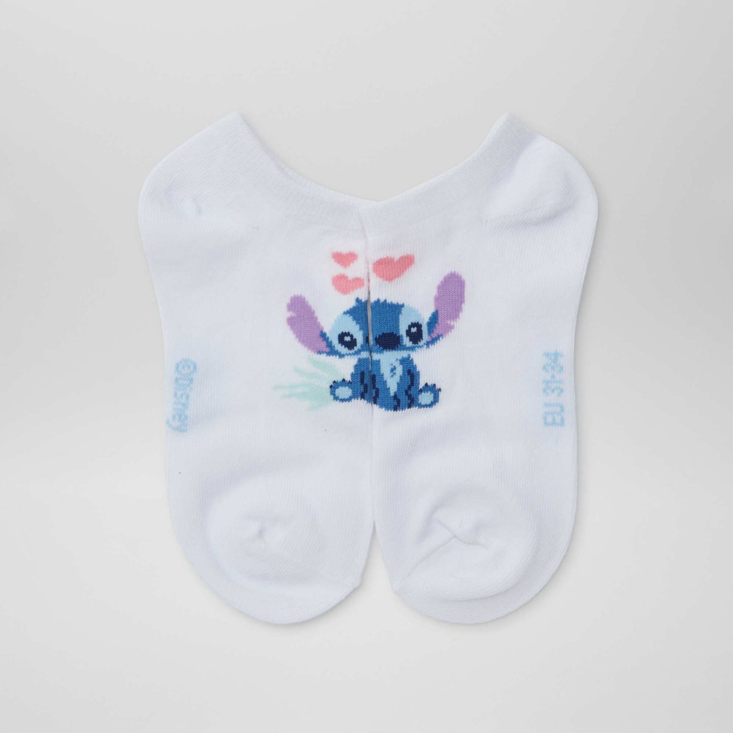Lot de 3 chaussettes invisibles 'Stitch' 'Disney' BLEU