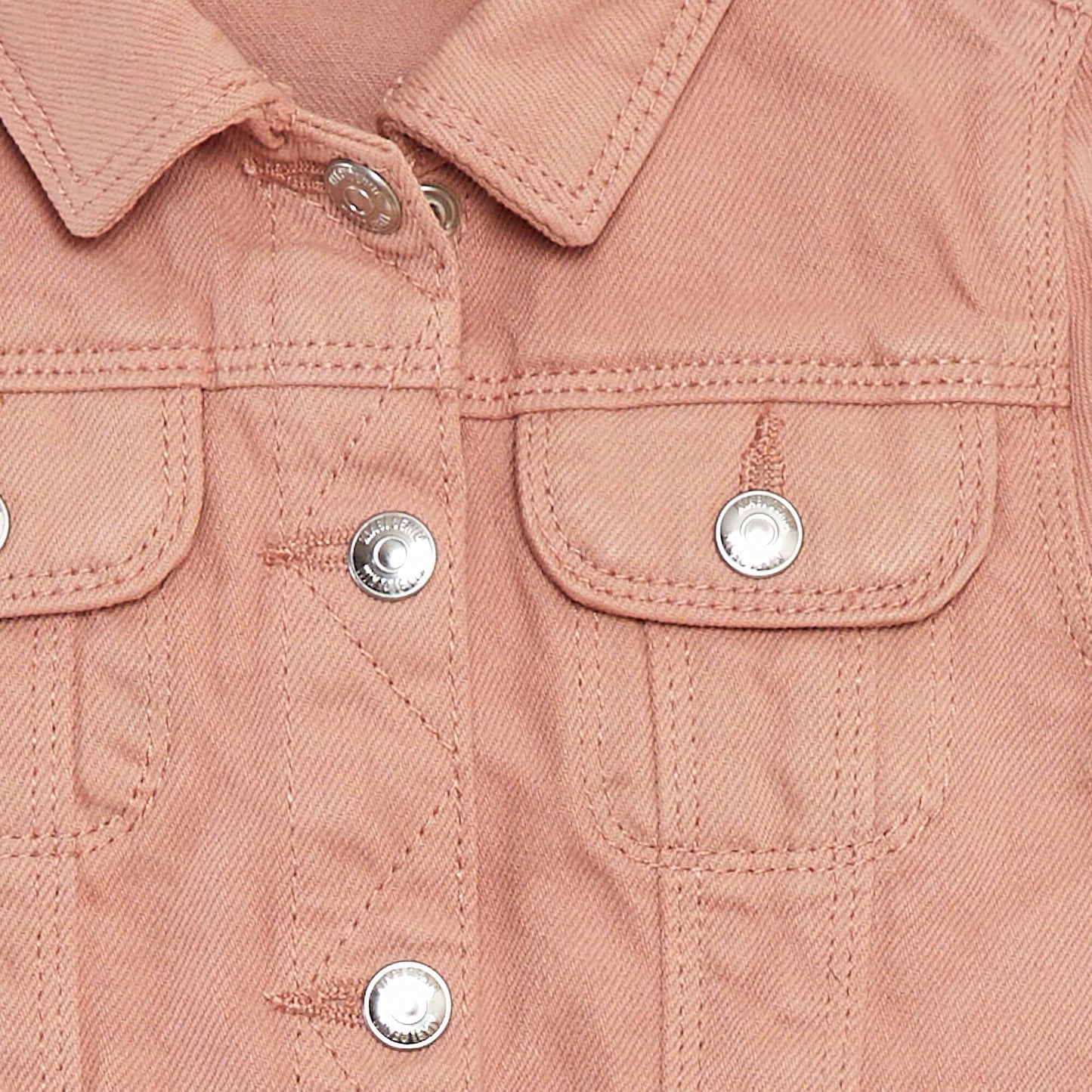 Veste denim avec ouverture pressionnée ROSE