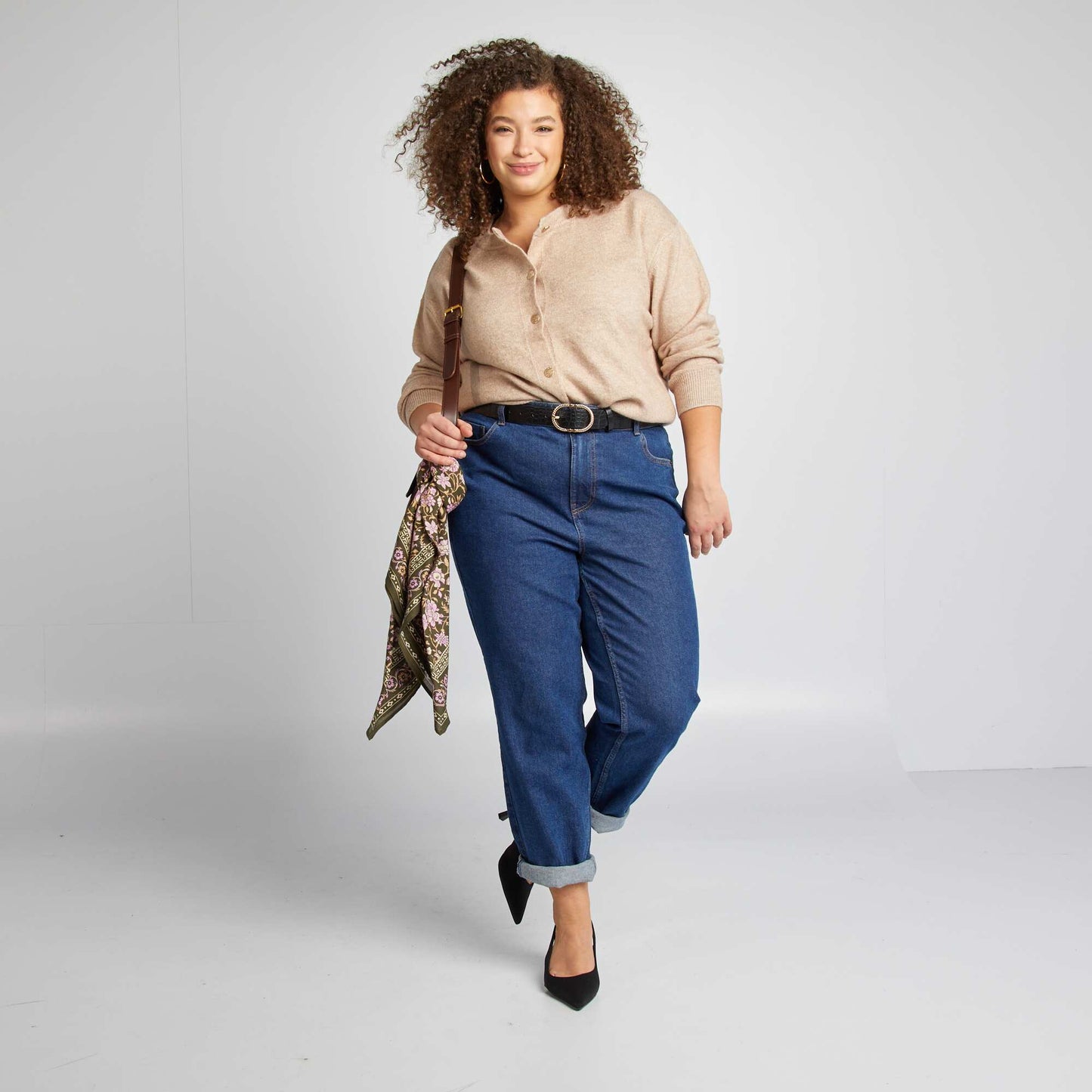 Gilet en laine mélangé MARRON