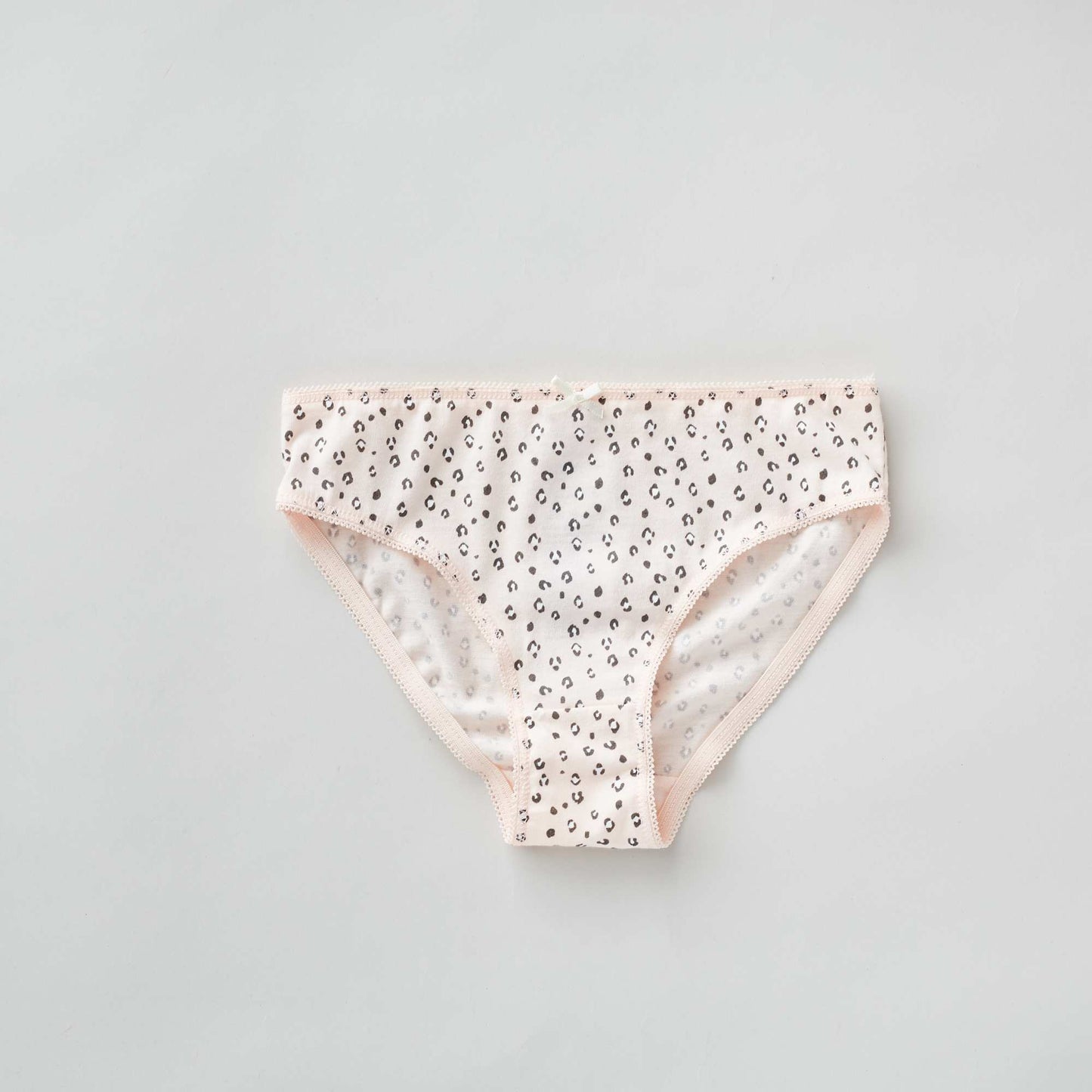 Culottes en jersey avec nœud fantaisie - Lot de 4 Gris/rose/noir