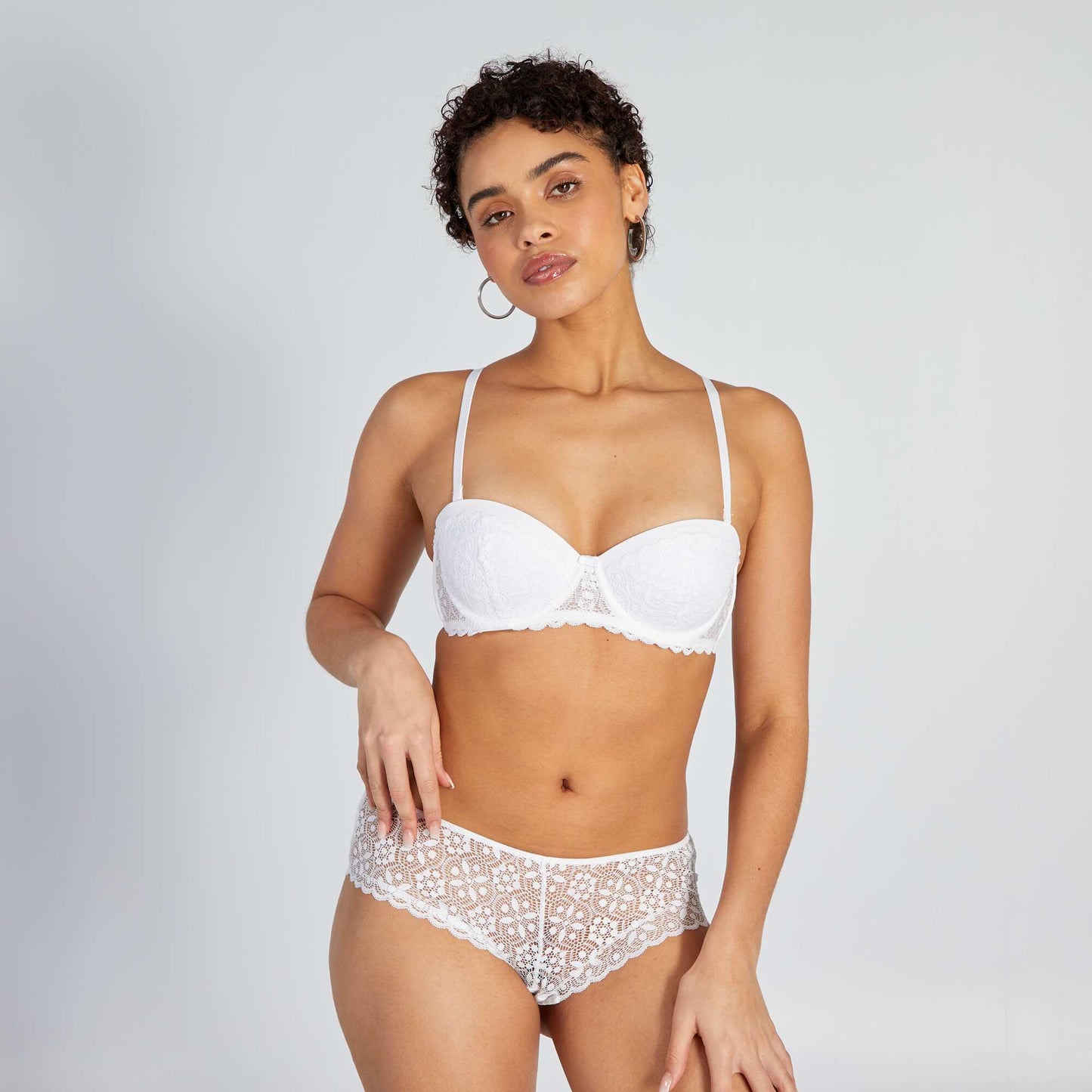 Soutien-gorge bandeau paddé Blanc