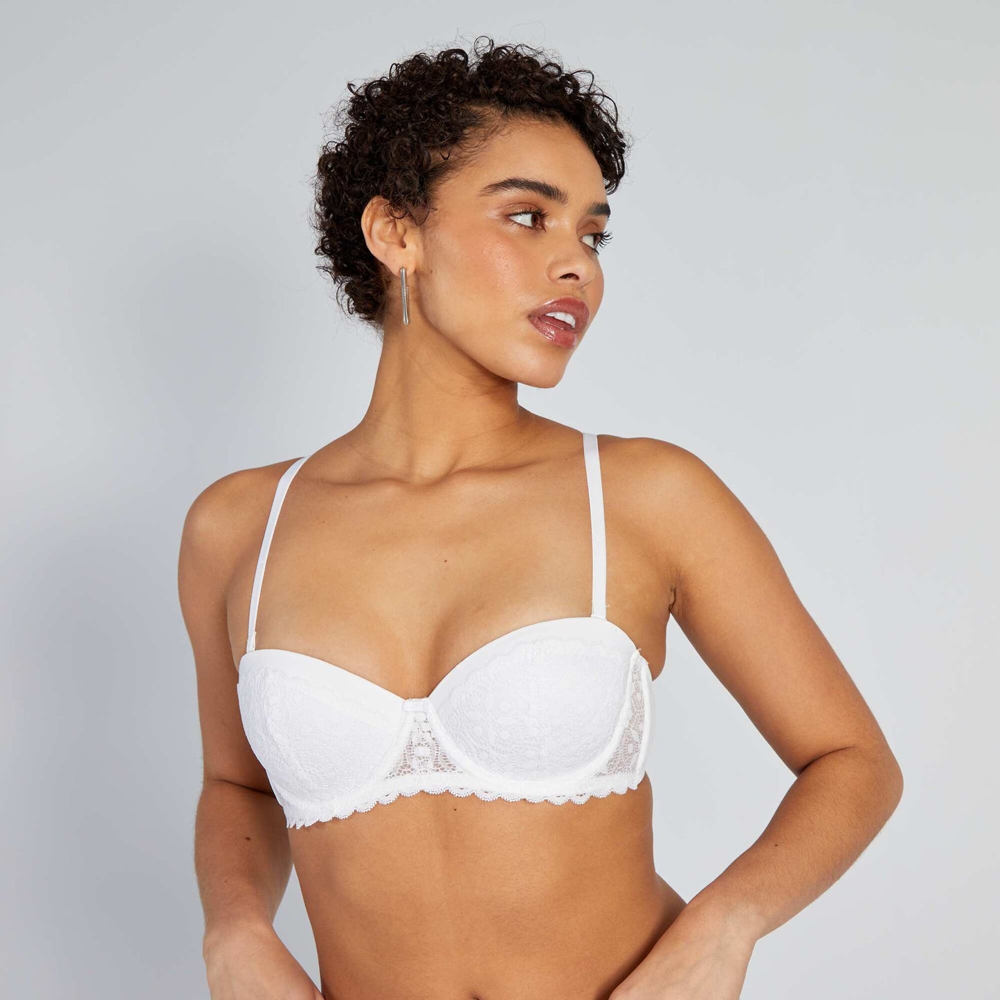 Soutien-gorge bandeau paddé Blanc