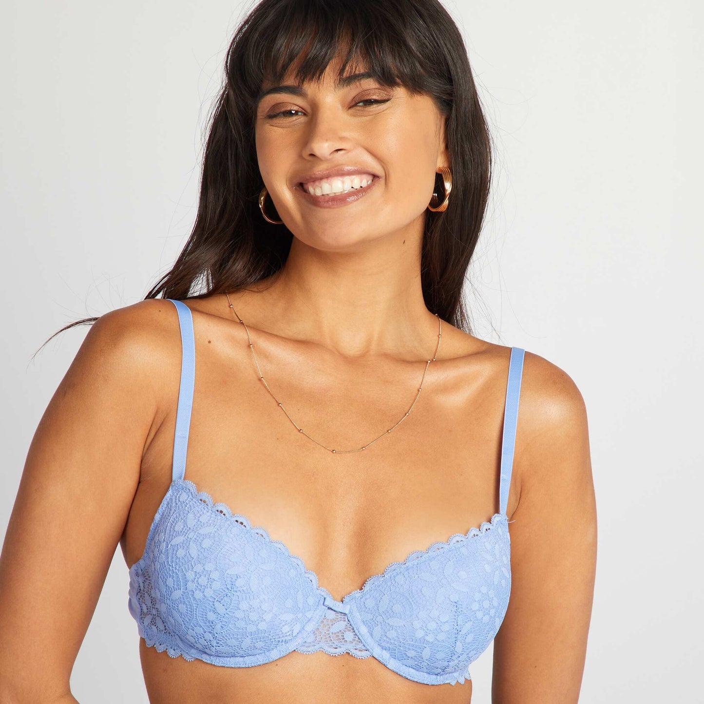 Soutien-gorge paddé dentelle violet