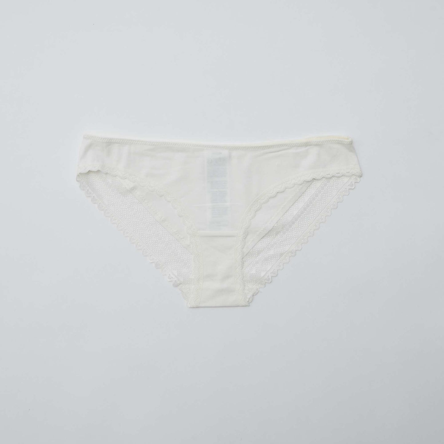 Lot de 3 culottes coton dentelle ROSE/GRIS/BLANC