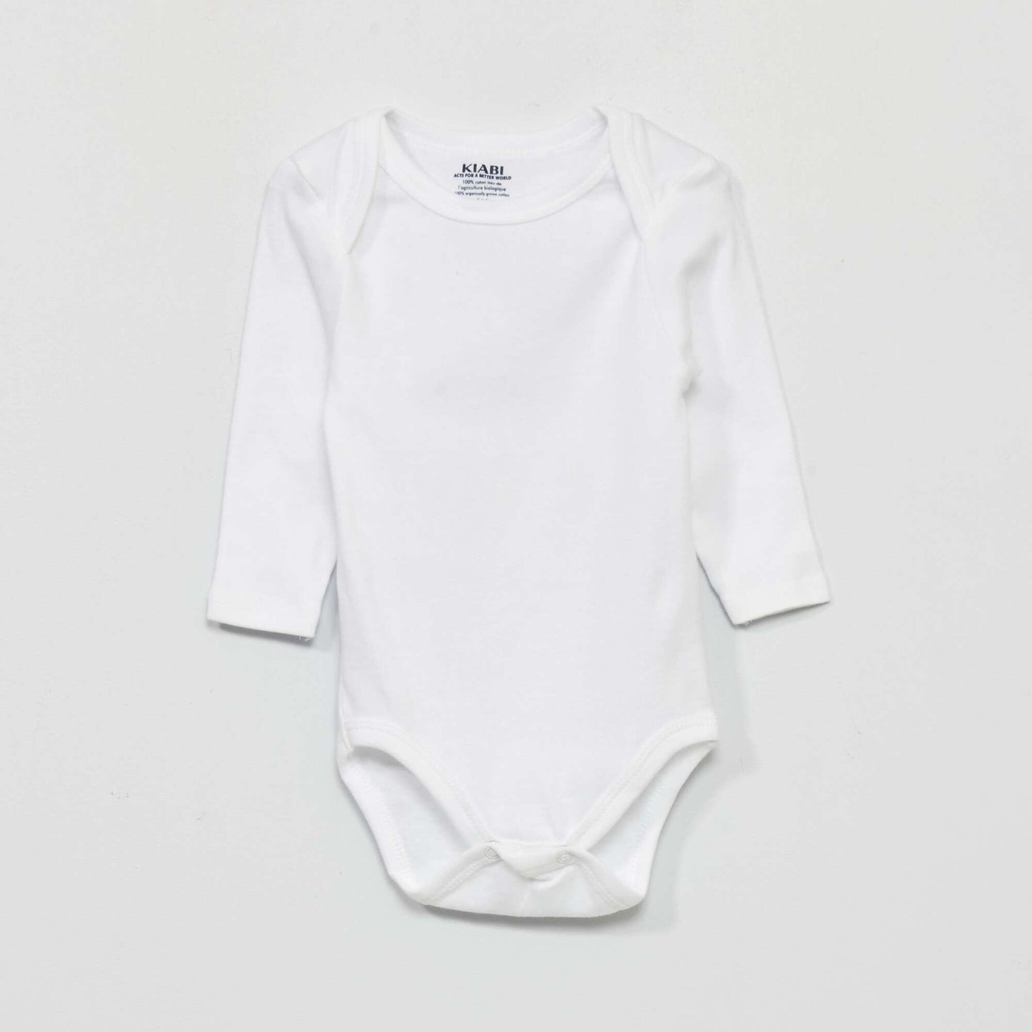 Lot de 3 bodies en jersey blanc