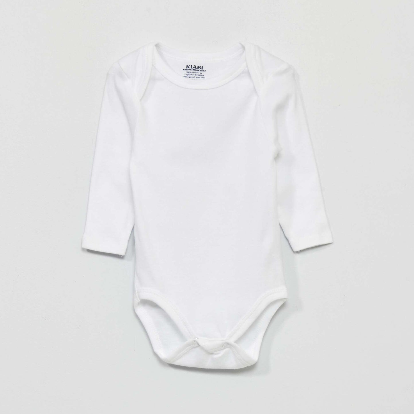 Lot de 3 bodies en jersey blanc