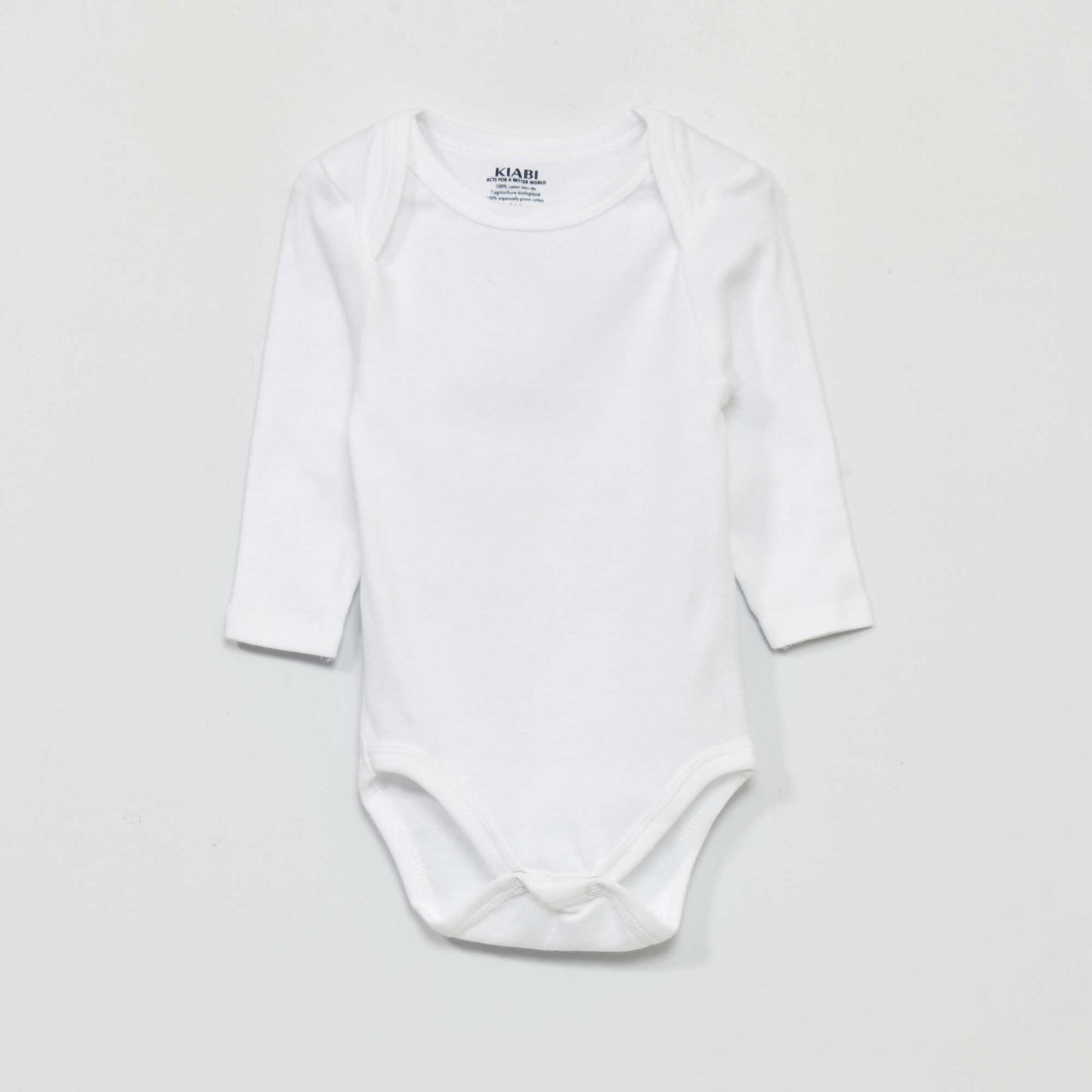 Lot de 3 bodies en jersey blanc