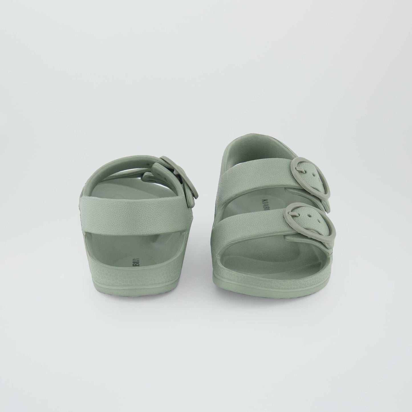 Sandales plates Vert