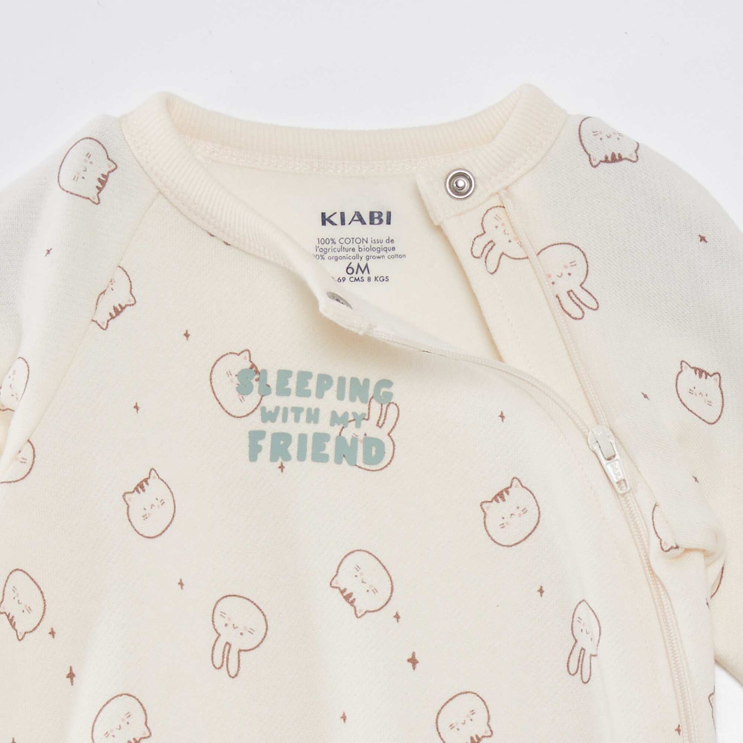 Pyjama dors-bien motif animaux Blanc