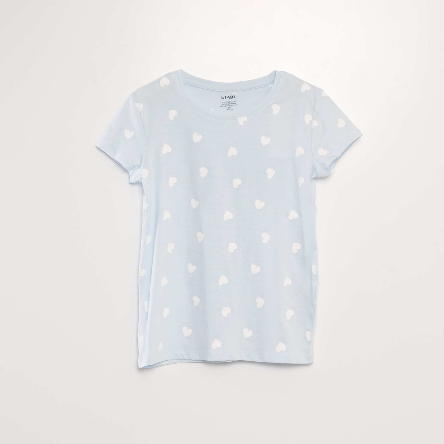 Ensemble de pyjama : T-shirt + short - 2 pièces Bleu clair