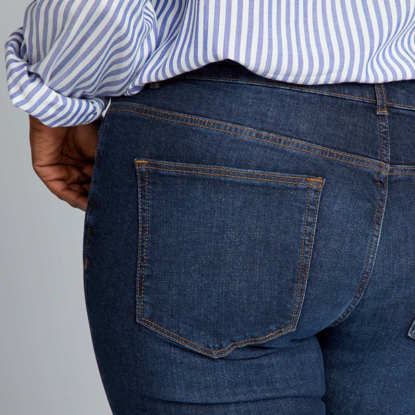 Jean regular 5 poches L30 Brut