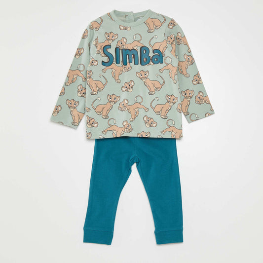 Ensemble pyjama t-shirt + pantalon Disney - 2 pièces Vert