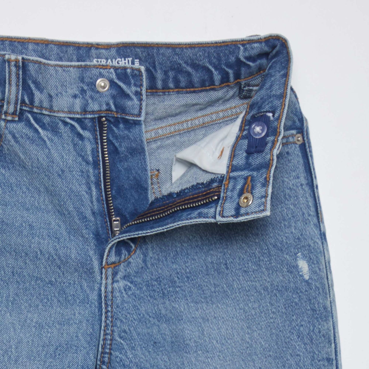 Jean droit à taille haute Stone