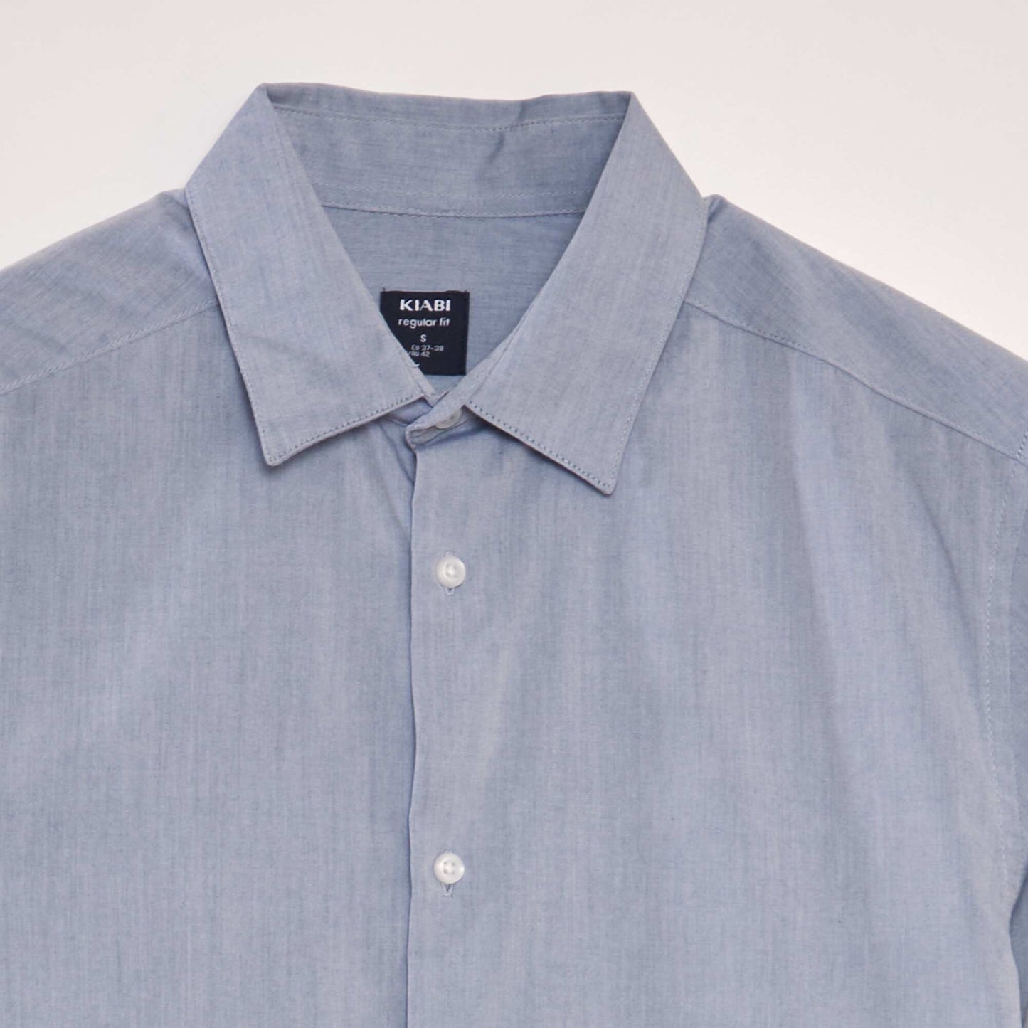 Chemise classique unie Bleu