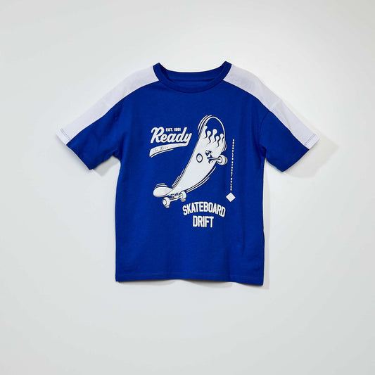 T-shirt manches courtes Skate Bleu