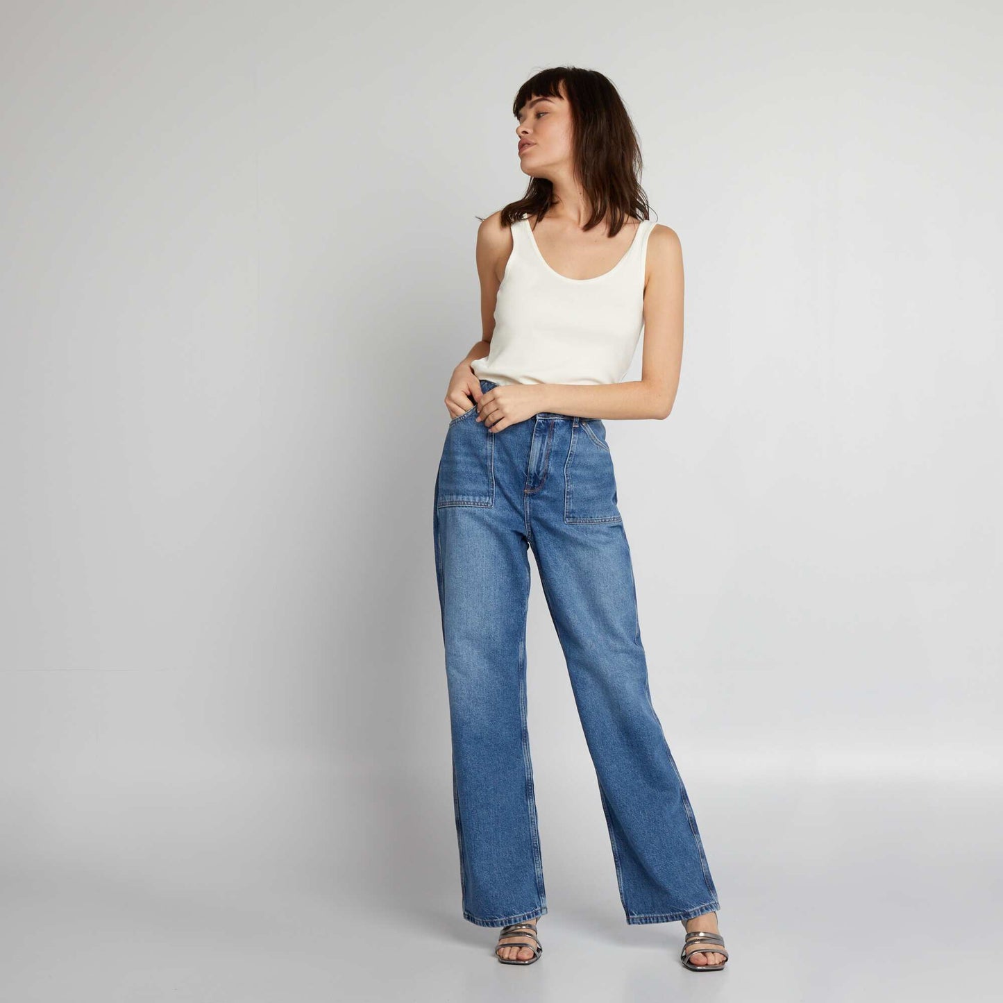 Débardeur sans manches blanc