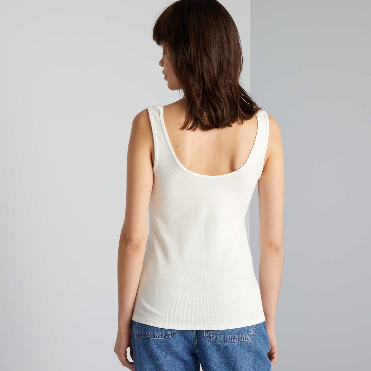 Débardeur sans manches blanc