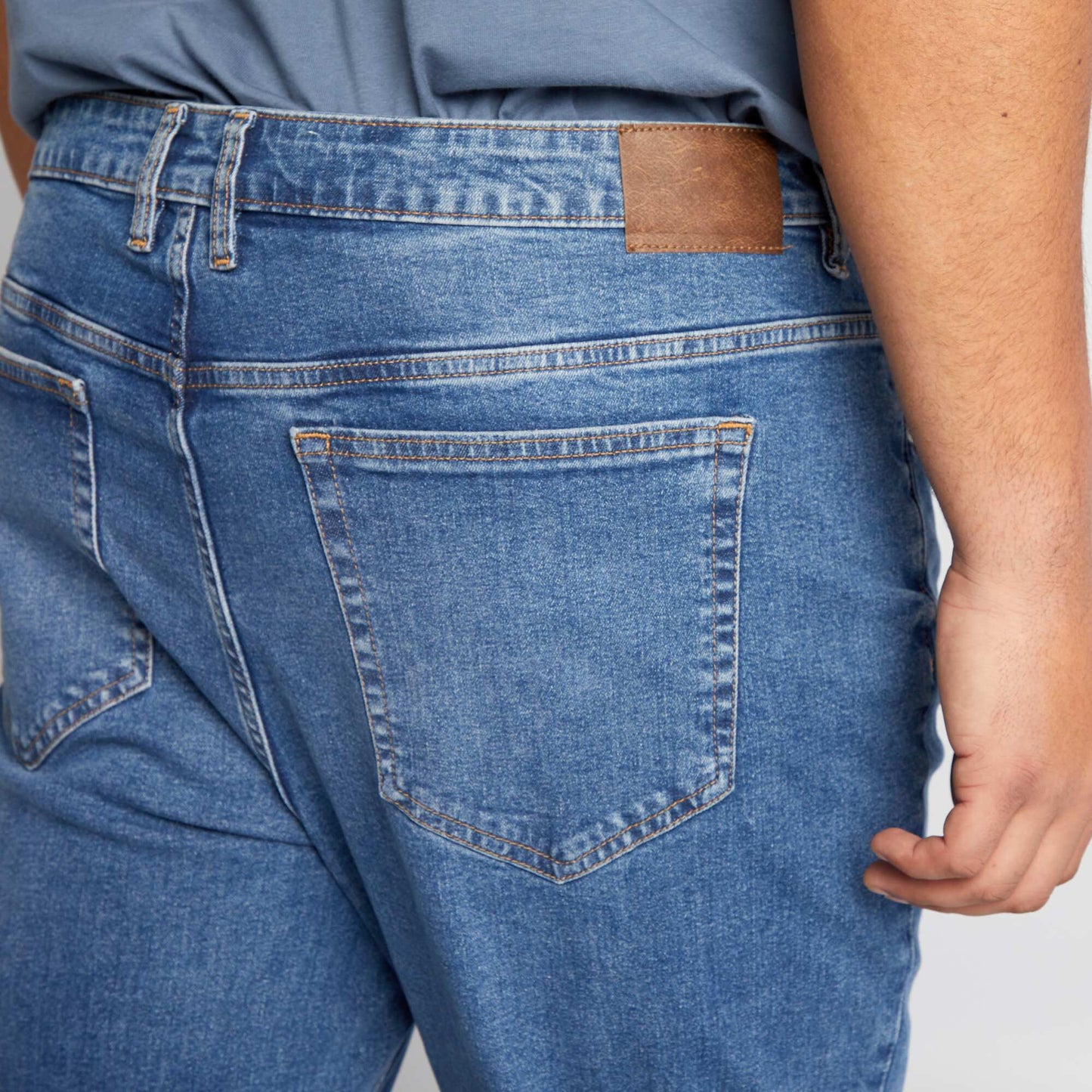 Jean slim à 5 poches - L32 Bleu