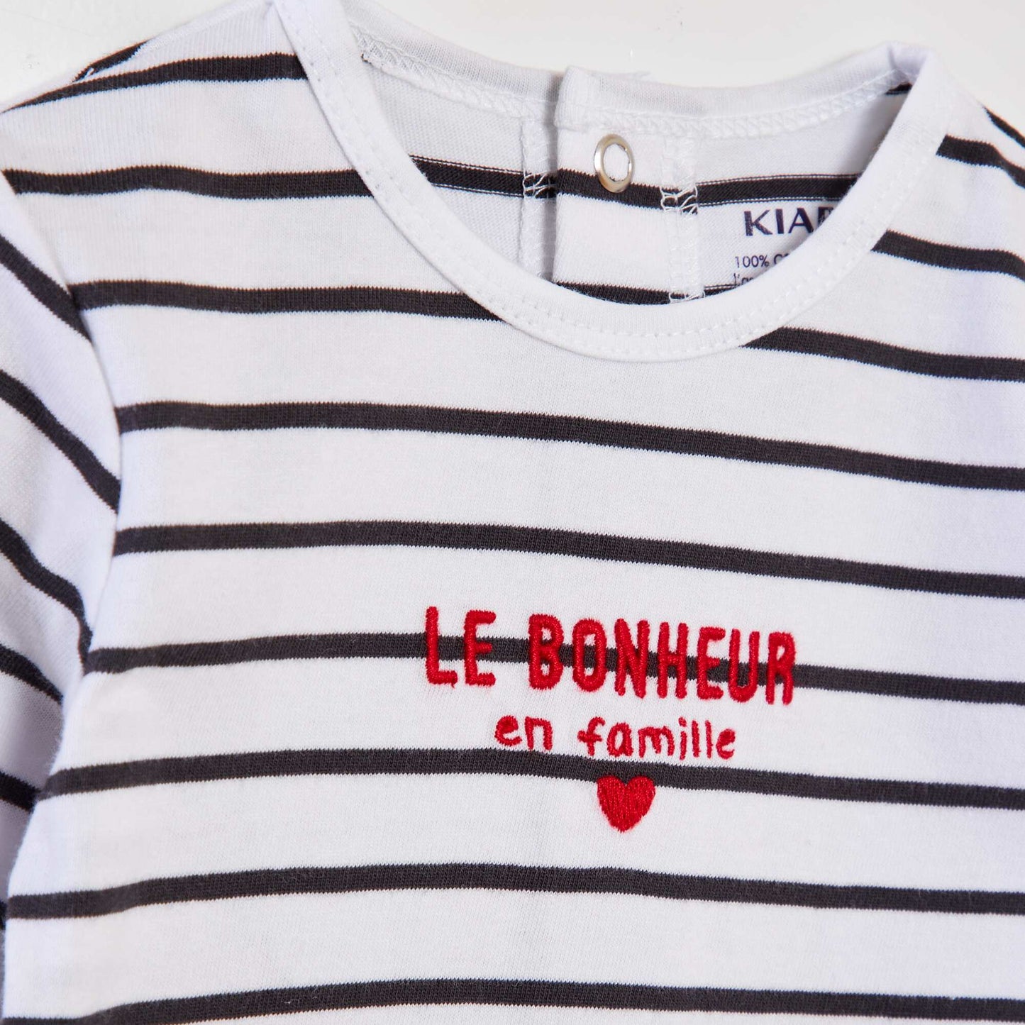 Pyjama dors-bien en coton BLANC