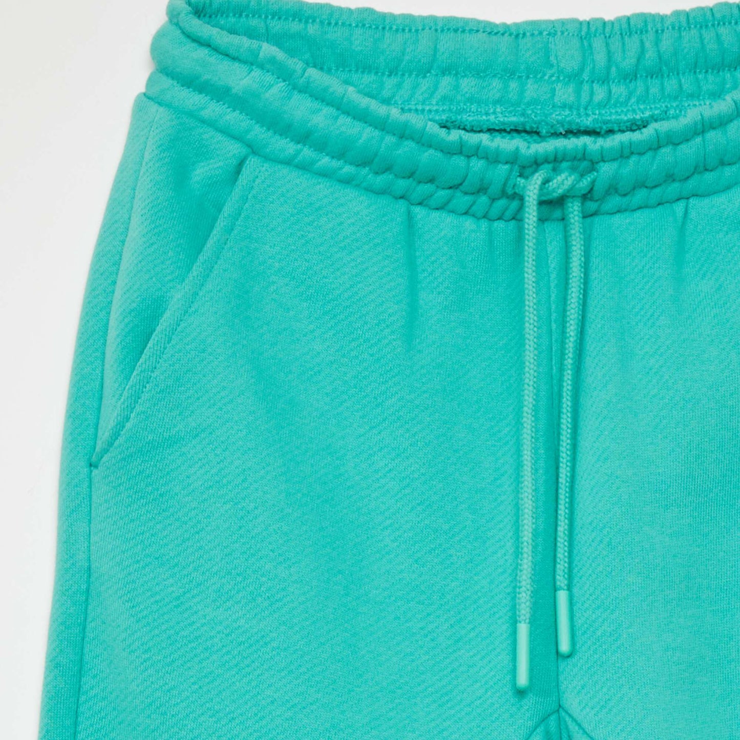 Pantalon jogging en french terry avec coutures Vert