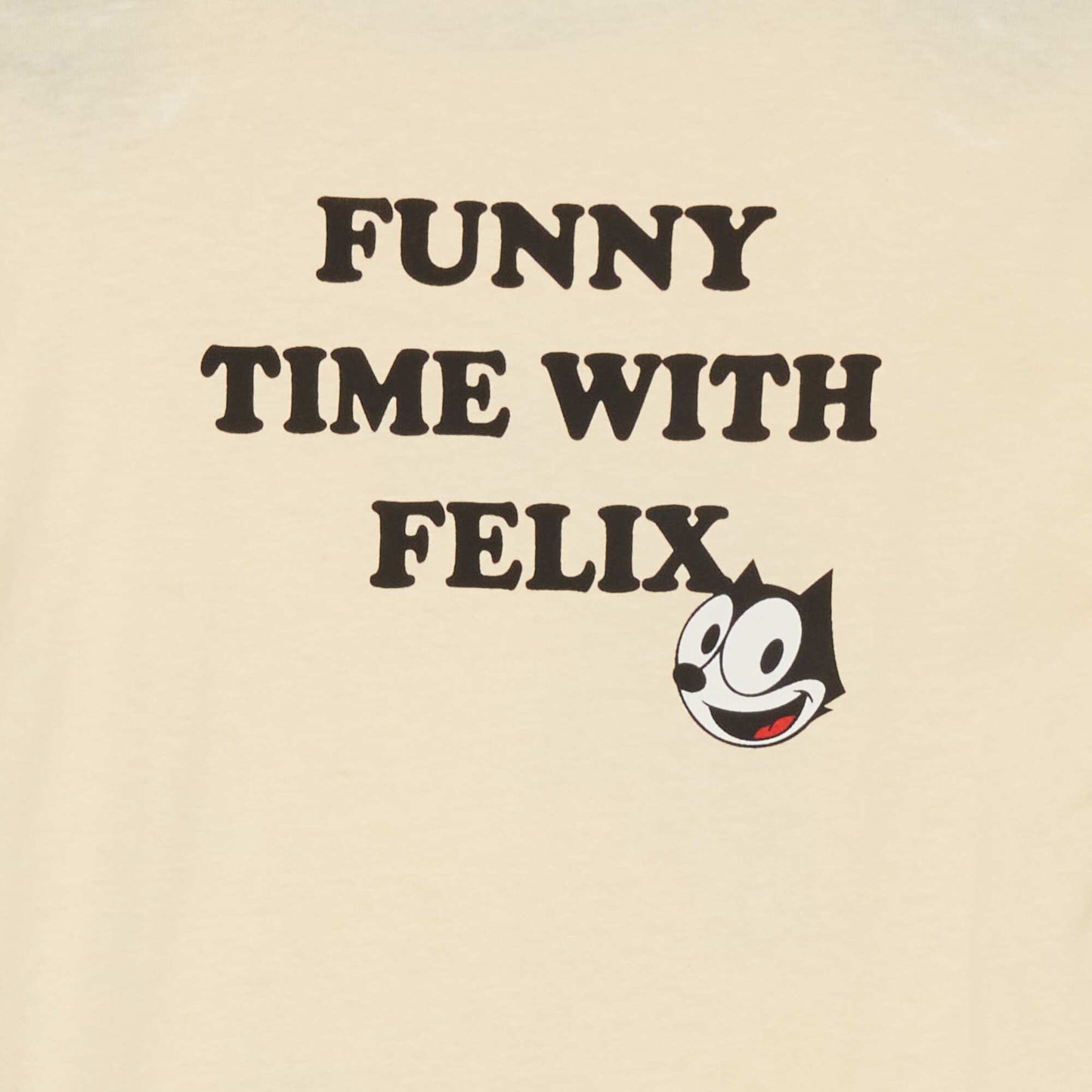 T-shirt Felix the cat Beige/noir