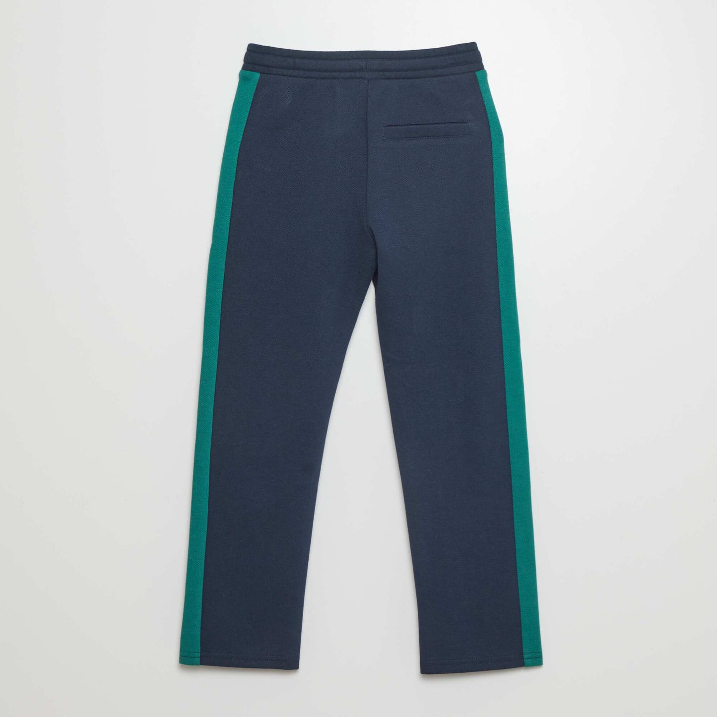 Pantalon de jogging en piqué de coton Bleu