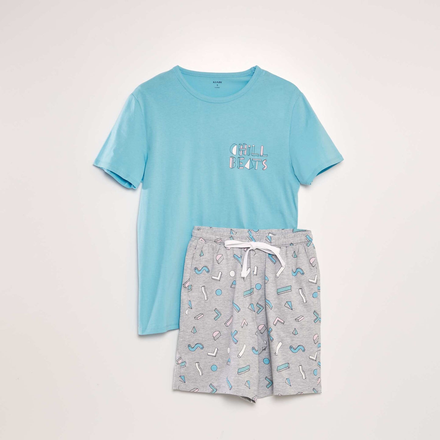 Ensemble pyjama t-shirt + short - 2 pièces Bleu