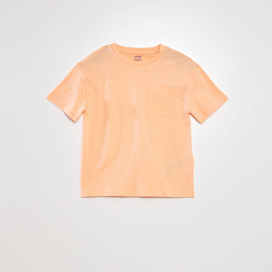 T-shirt large à col rond Orange