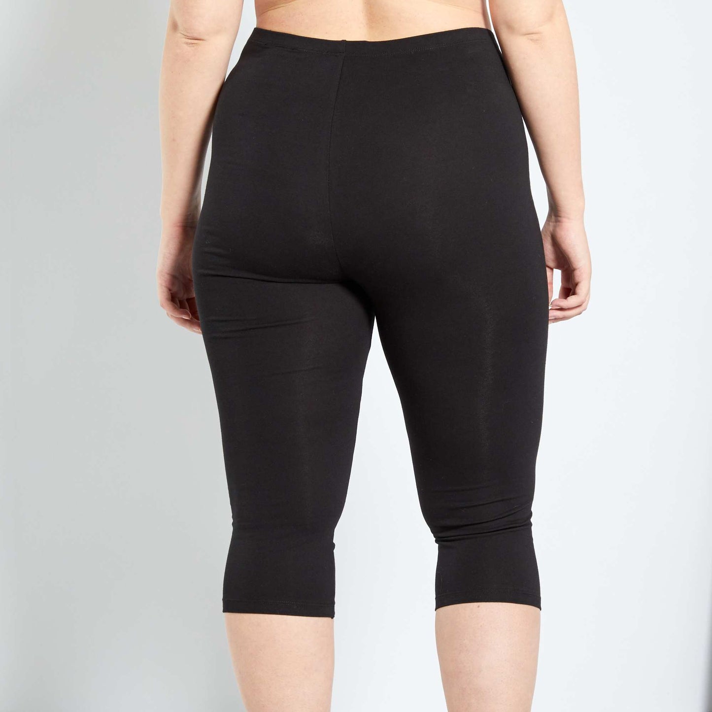 Legging court en maille noir
