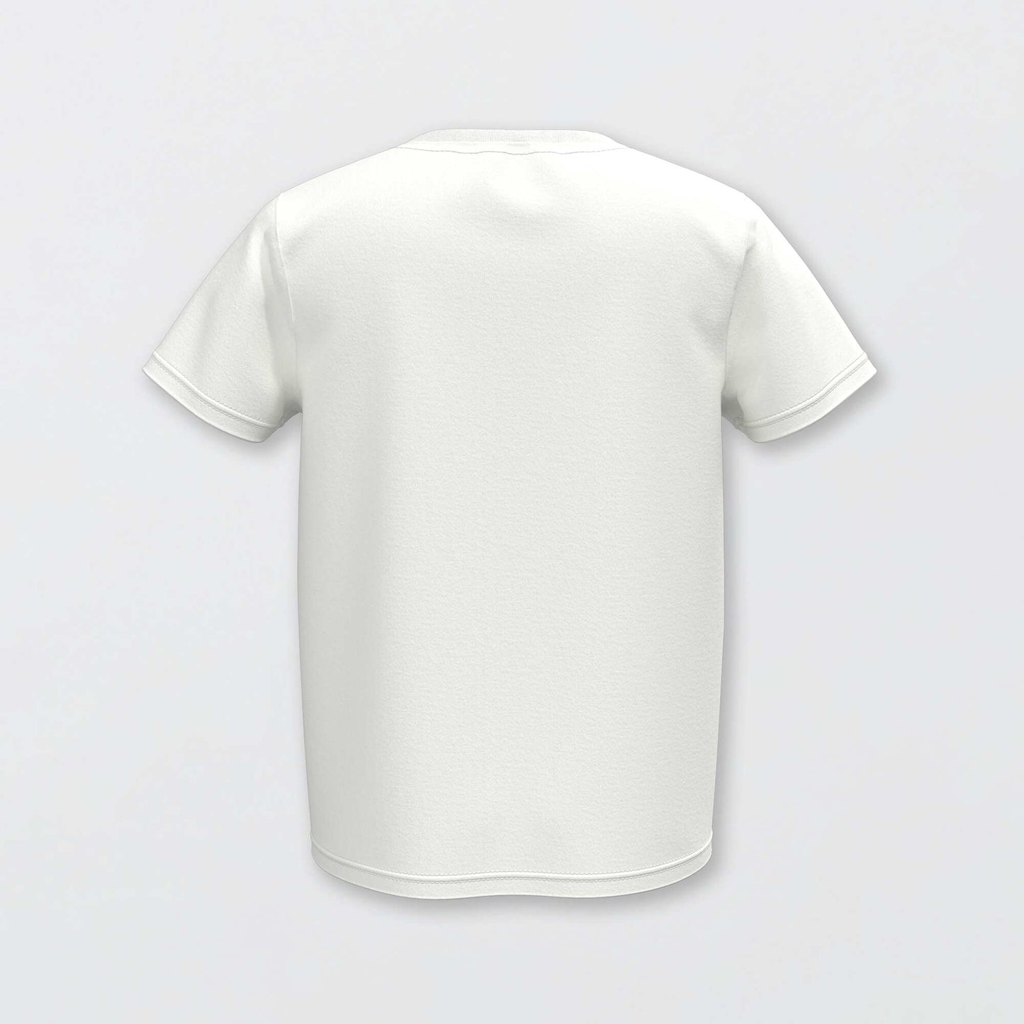 T-shirt basique en jersey uni blanc