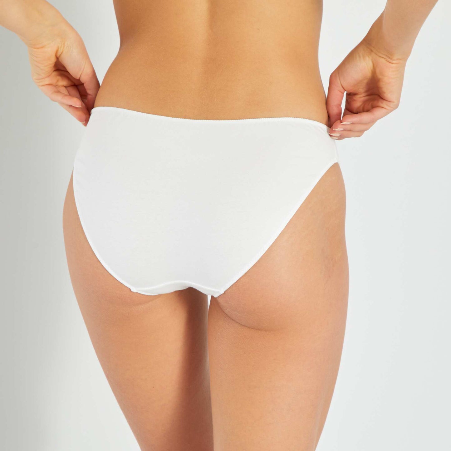 Culotte coton galon dentelle blanc