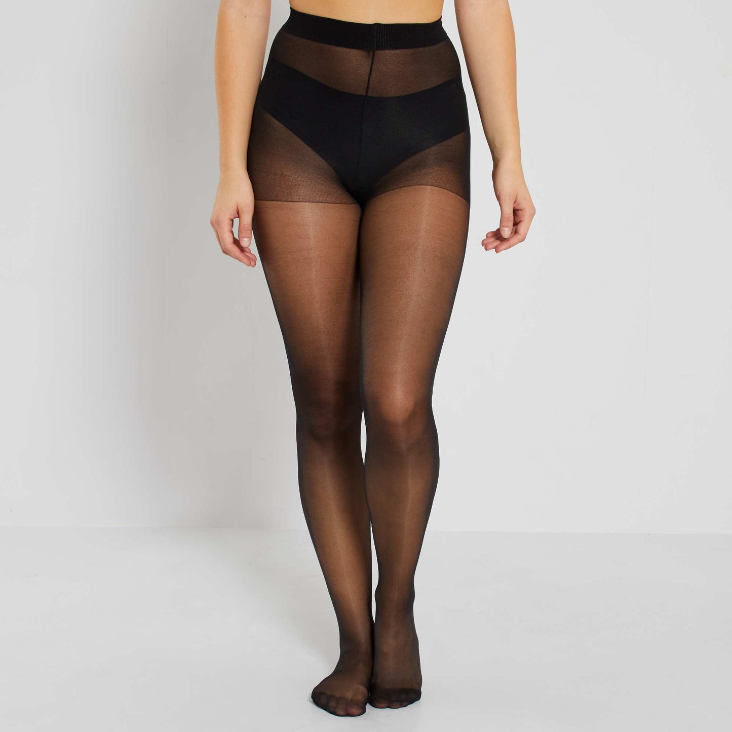 Lot 2 paires de collants 20D noir