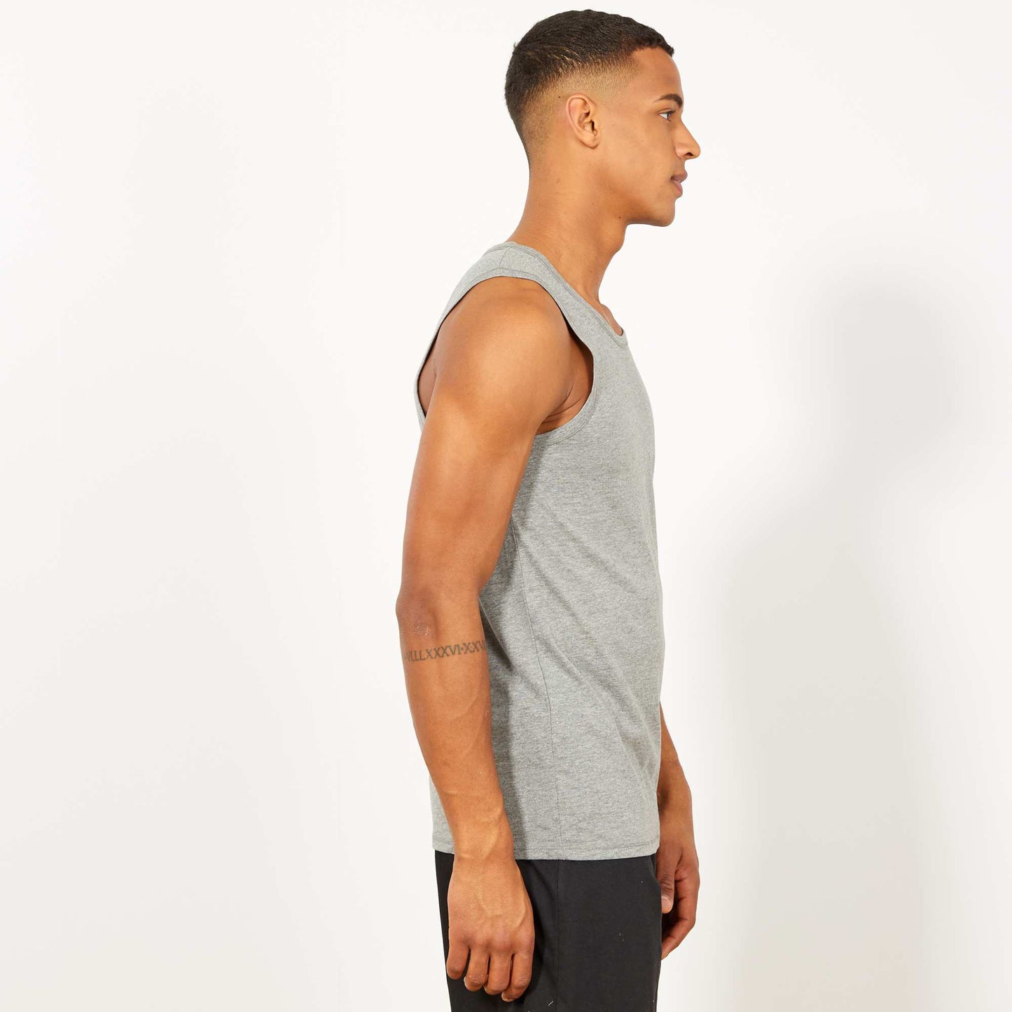 Débardeur nuit en jersey uni Gris