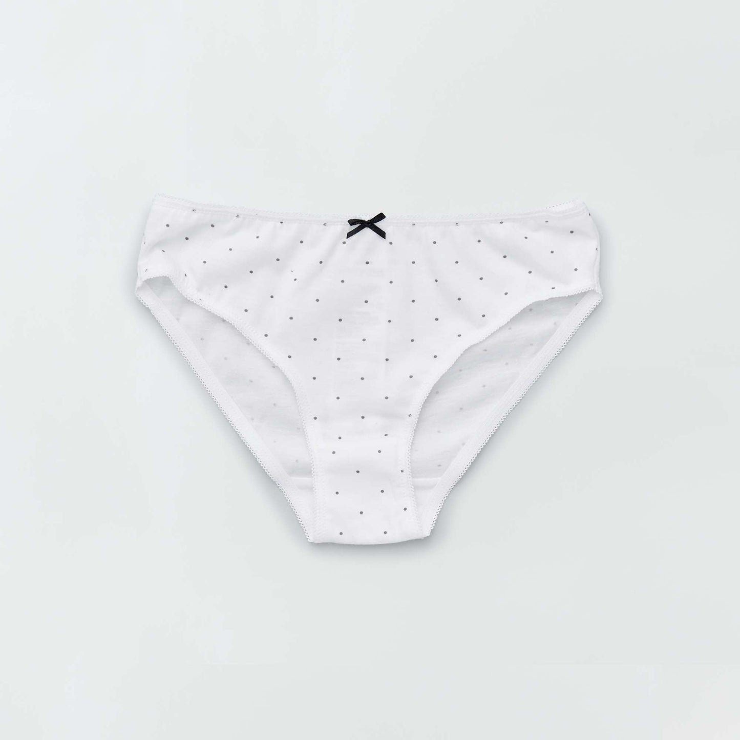 Culottes en jersey avec nœud fantaisie - Lot de 4 Blanc/noir