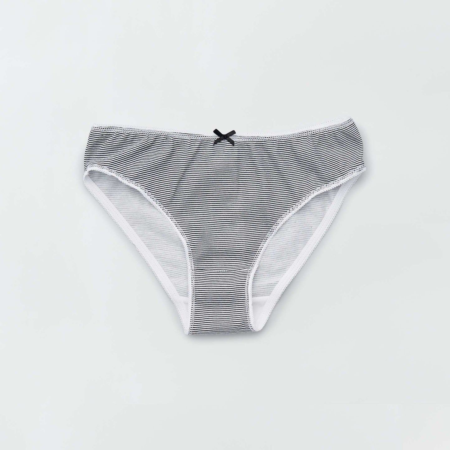 Culottes en jersey avec nœud fantaisie - Lot de 4 Blanc/noir