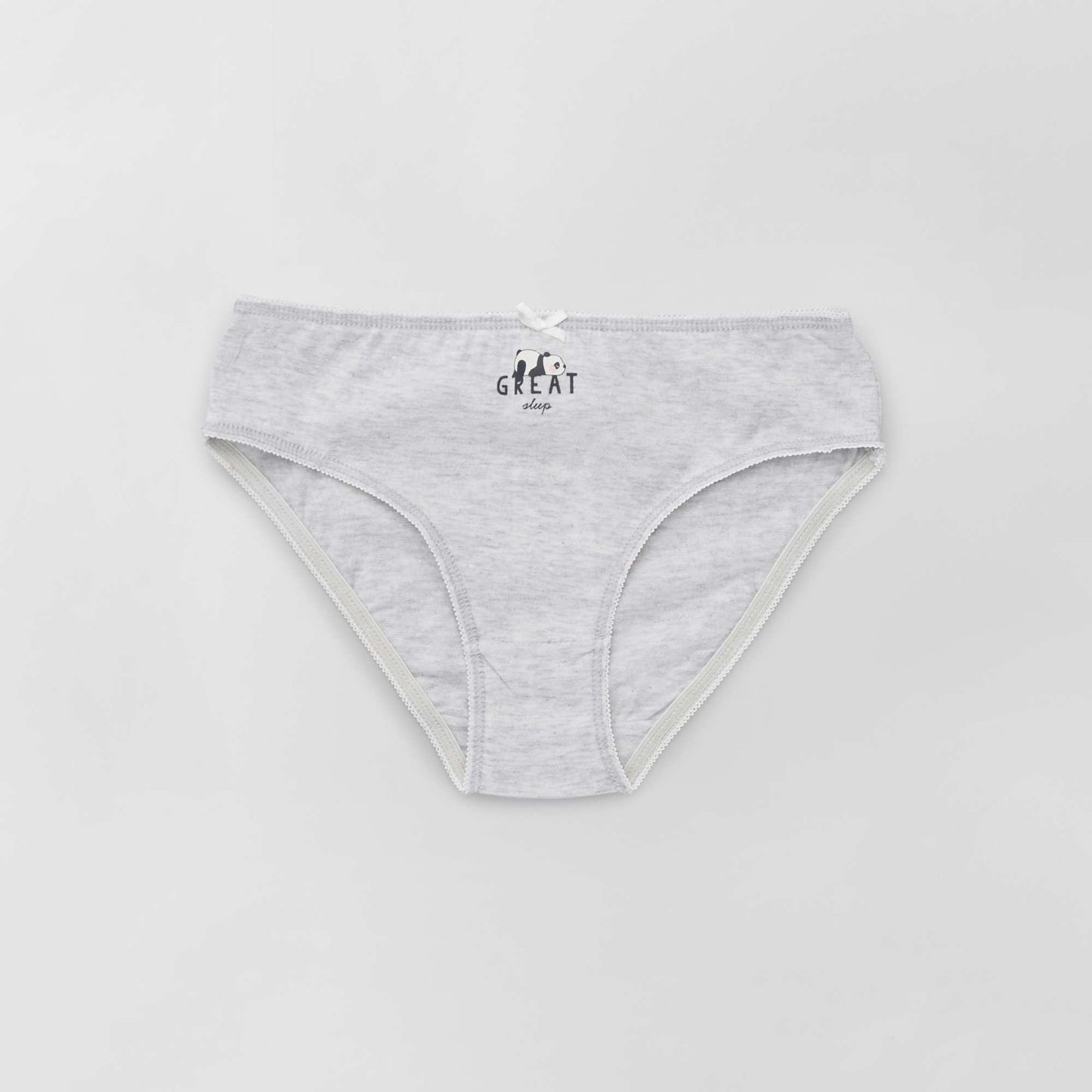 Culottes en jersey avec nœud fantaisie - Lot de 4 Blanc/noir/gris