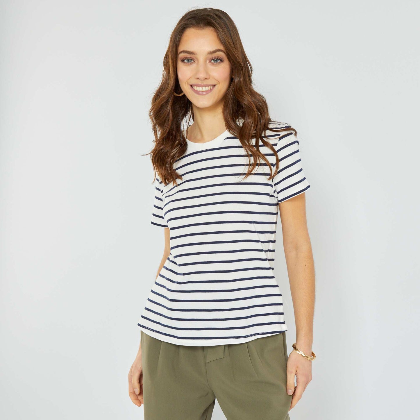 T-shirt en jersey imprimé Blanc