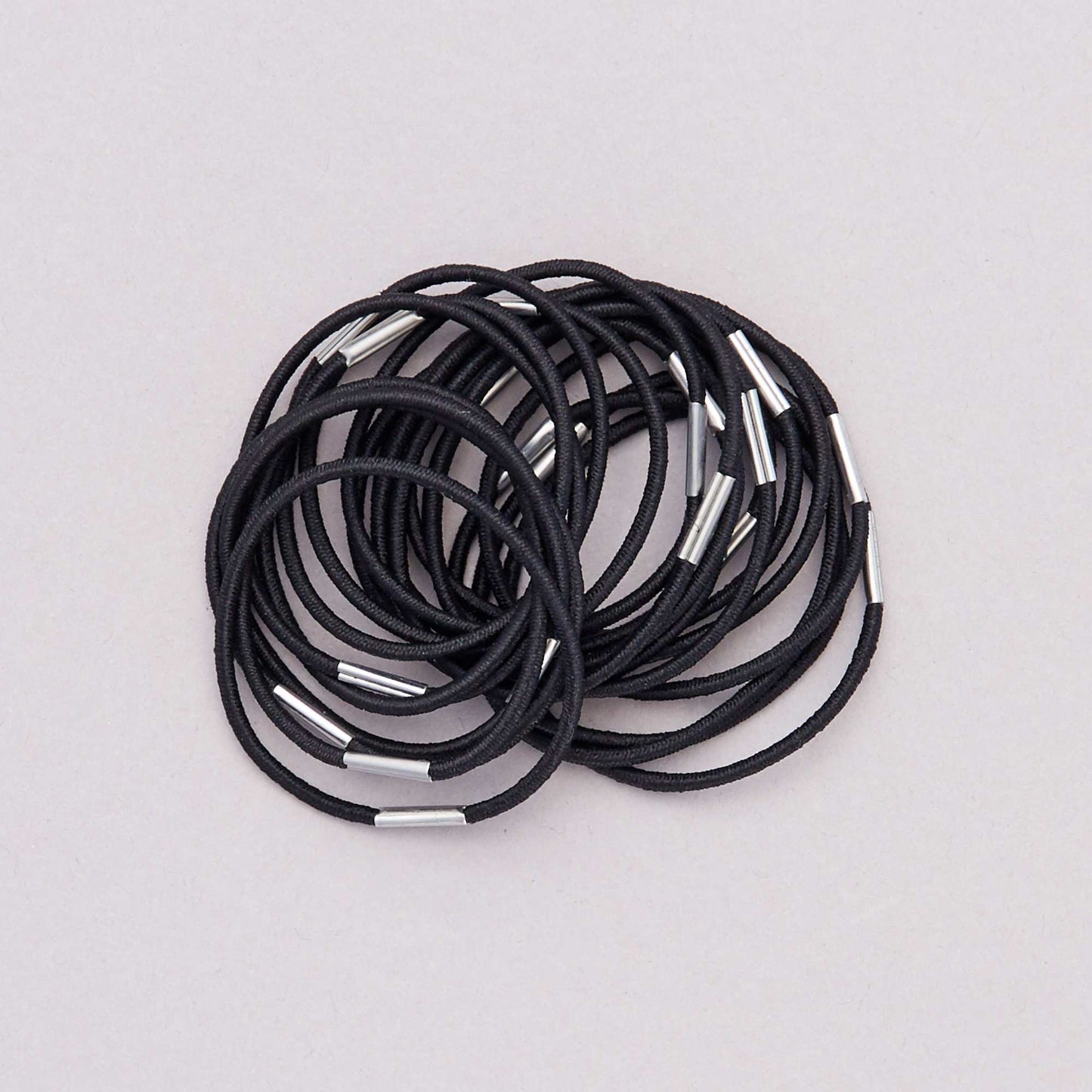 Lot de 20 élastiques pour cheveux noir