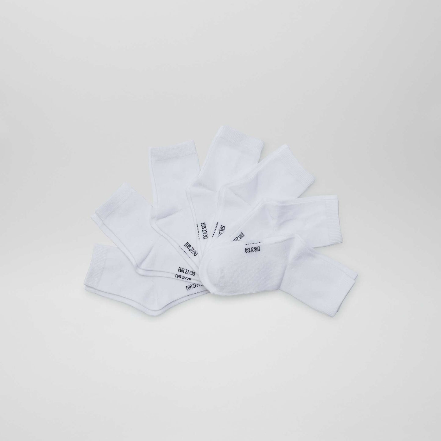 Lot de 7 paires de chaussettes blanc