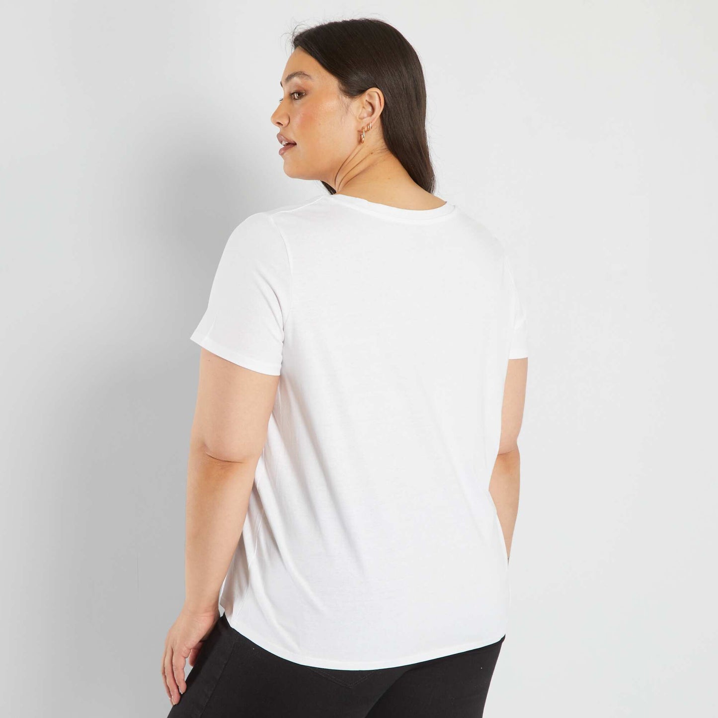 T-shirt uni blanc