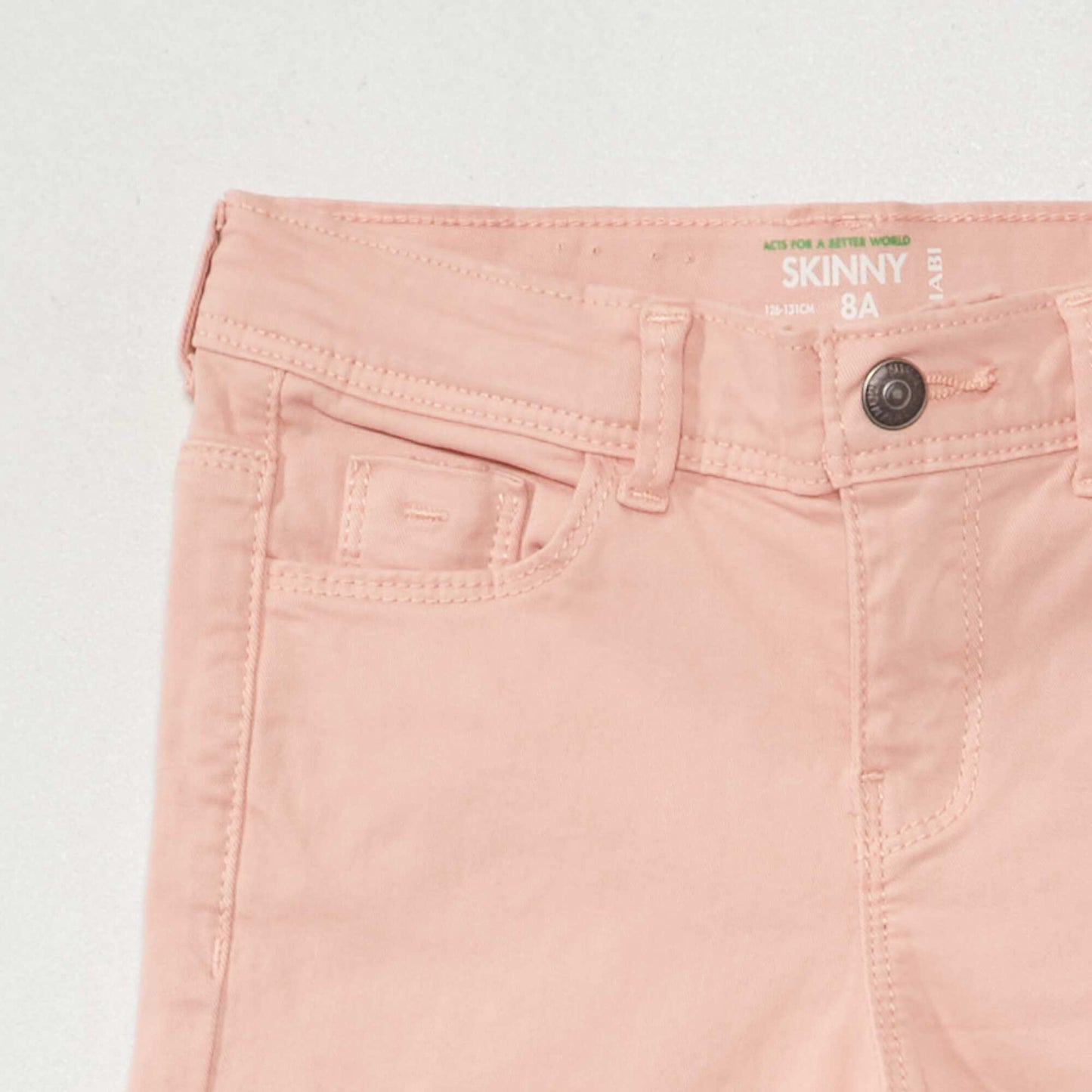 Jean skinny 5 poches rose