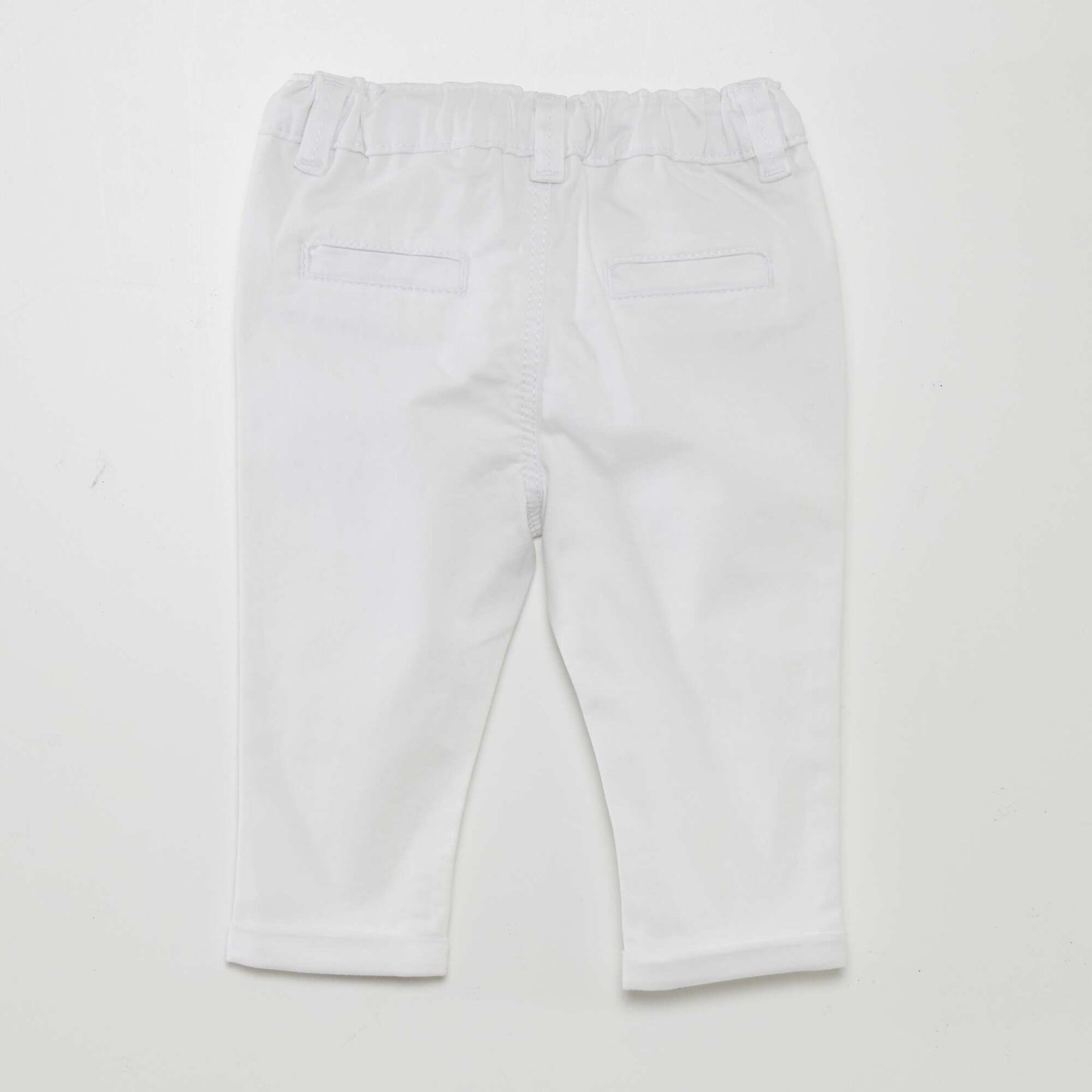 Pantalon chino uni Blanc