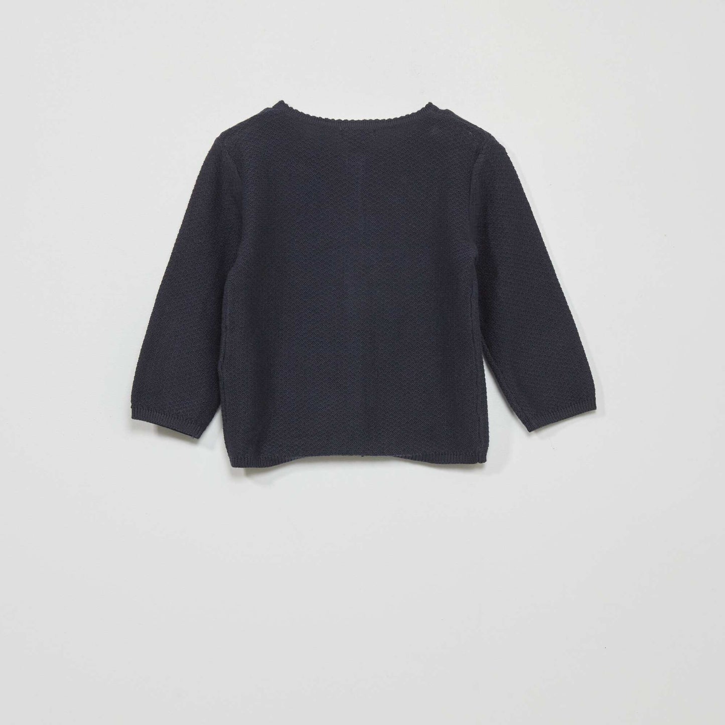 Gilet en maille fantaisie Bleu marine