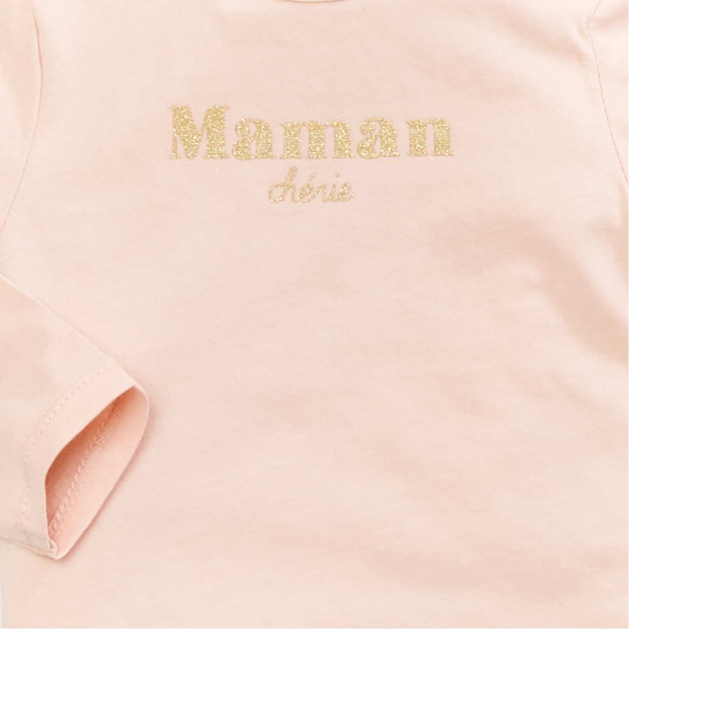 T-Shirt manches longues imprimé Rose