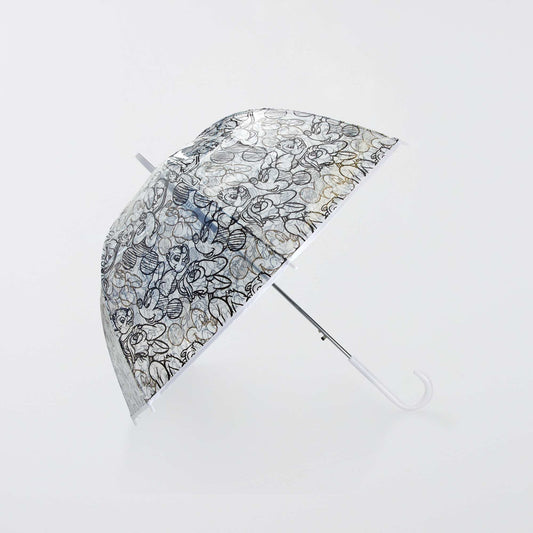 Parapluie transparent Disney Blanc/Noir